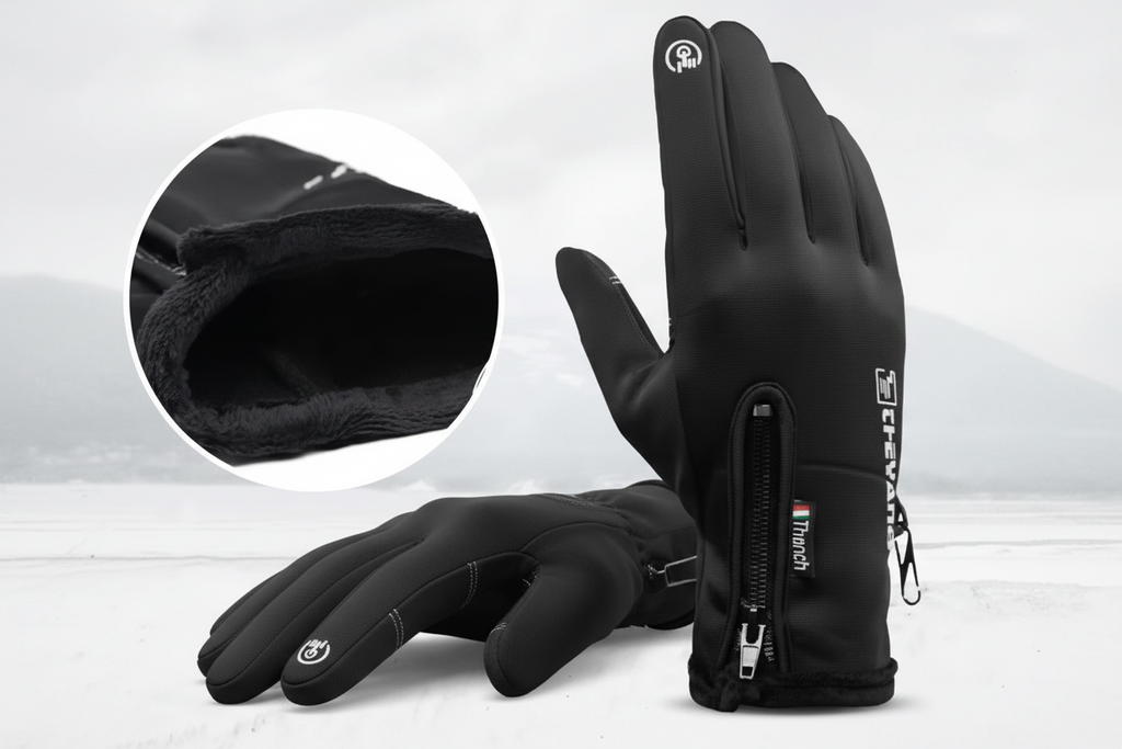 Winter Warm Gloves Touch Screen Windproof Cold-proof Cycling Gloves, Men's Women's Running, Hiking Skiing Gloves