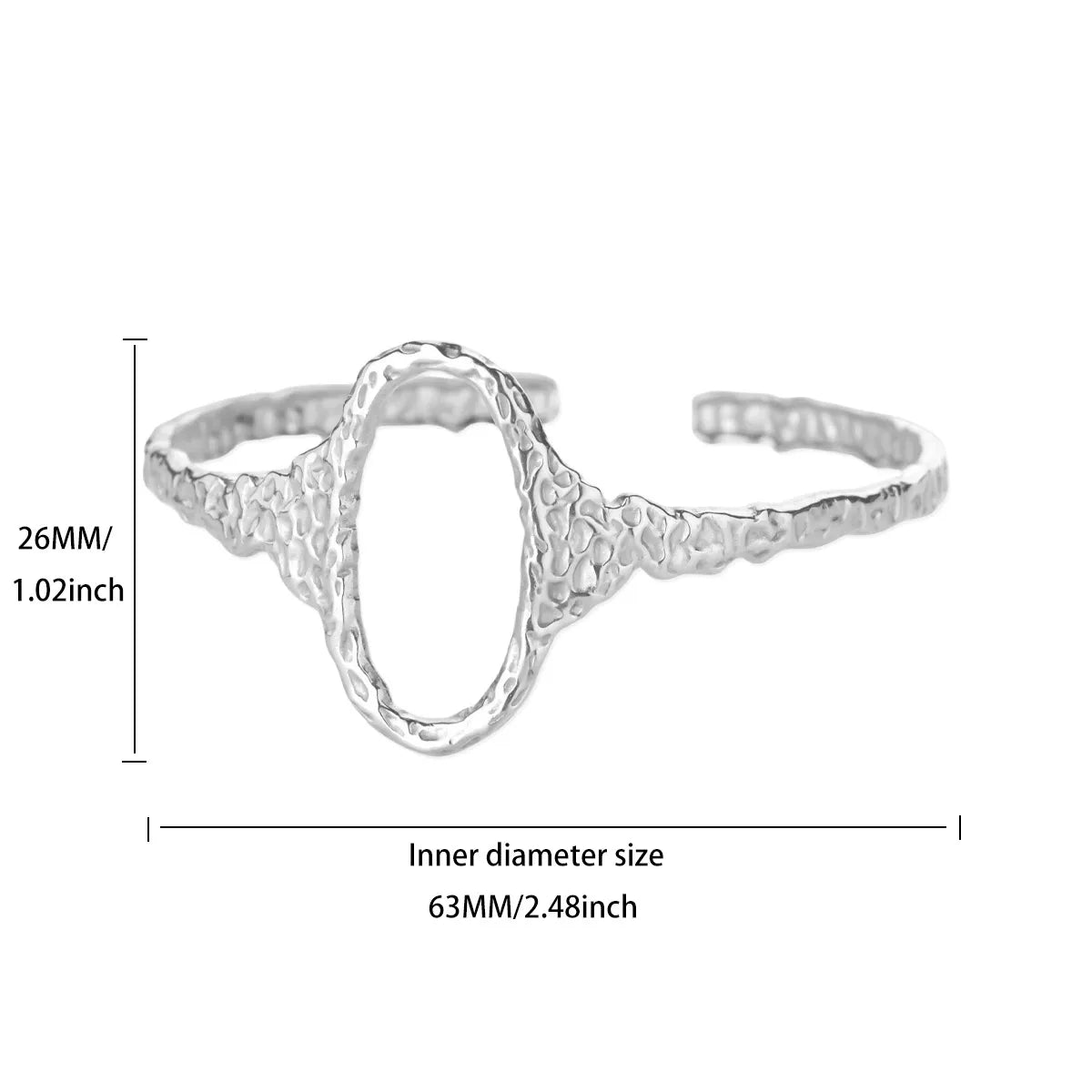 Gold Plated 316L Stainless Steel Hollowed-out Geometry Bracelet for Women Simple Punk no fade Wrist Jewelry Accessory New Trendy