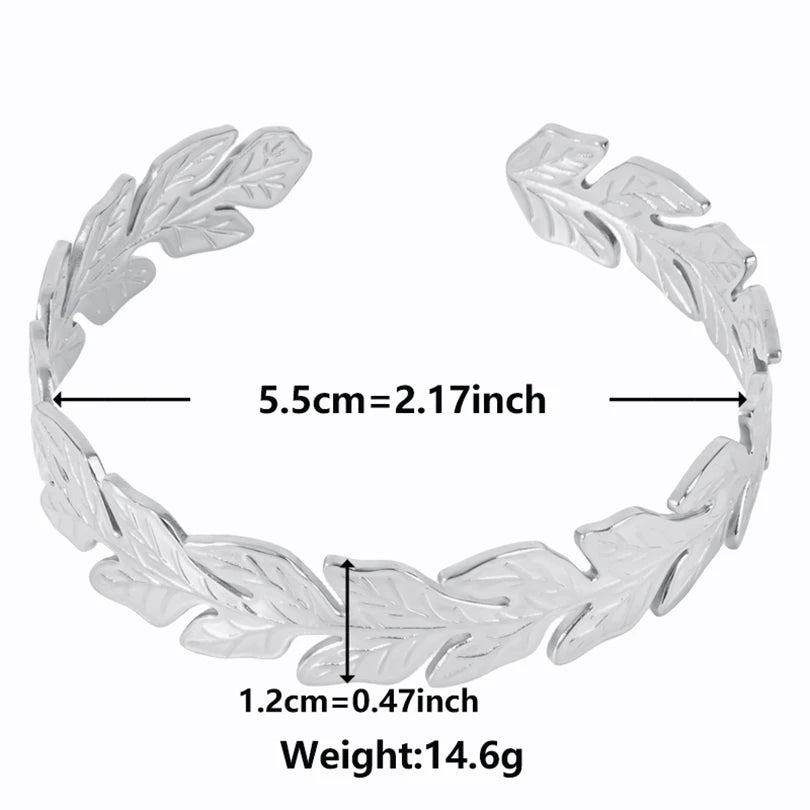 1Pc Stainless Steel Women Hammered Irregular Bowknot Flowers Chunky Open Bracelet Trendy  Animal Butterfly Cuff Bangle Jewelry