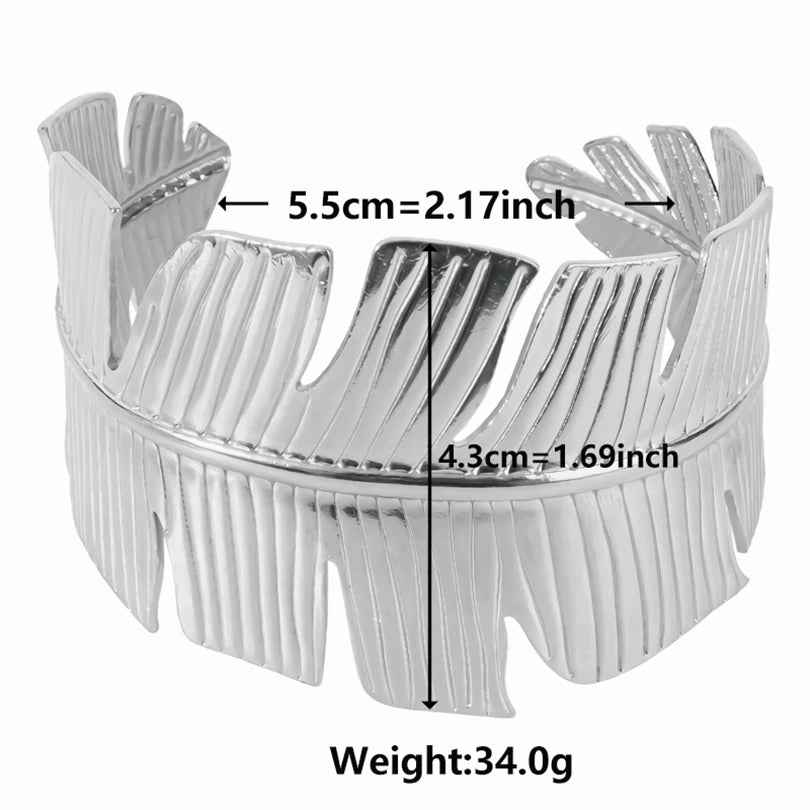 1Pc Stainless Steel Women Hammered Irregular Bowknot Flowers Chunky Open Bracelet Trendy  Animal Butterfly Cuff Bangle Jewelry